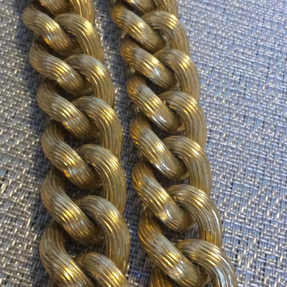 Goldtone Statement Necklace - image 6